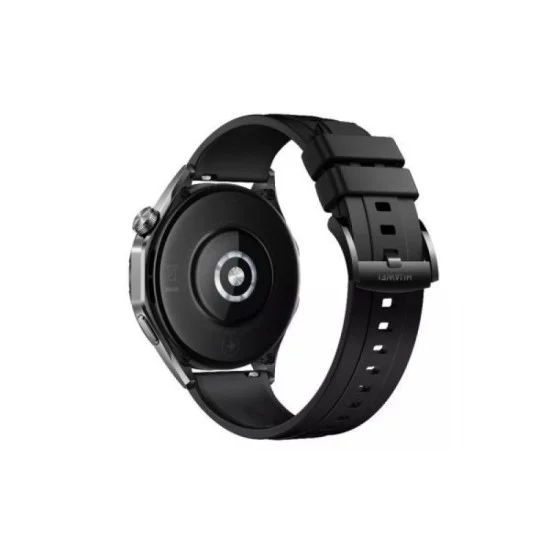 Huawei Watch Gt4, 46Mm Stainless-Steel Body Leather Strap - Black
